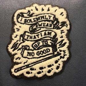 I Solemnly Swear That I Am Up To No Good HP Inspired Iron-on Patch